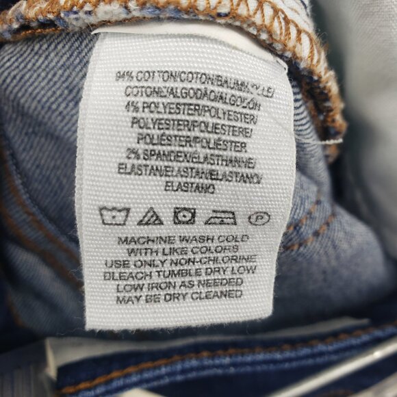 Pilcro and the Letterpress Anthropologie Cropped Jeans 26 Slim Straight Leg Blue - Picture 10 of 10